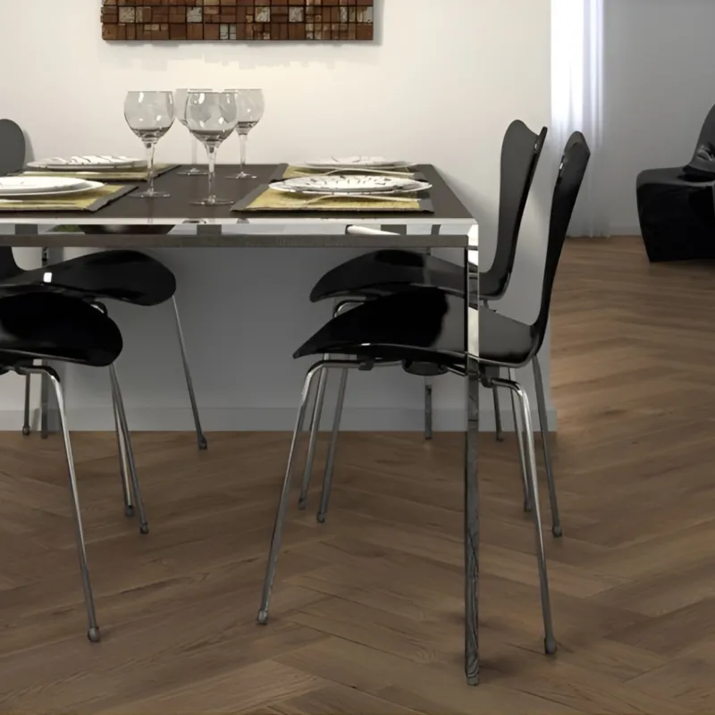 Sol Stratifié Bâton Rompu Chêne Tréviso - 665mm x 133mm x 8mm - Collection Vieux Paris - Over Parquet Sol Stratifié Bâton Rompu Chêne Tréviso - 665mm x 133mm x 8mm - Collection Vieux Paris - Over Parquet
