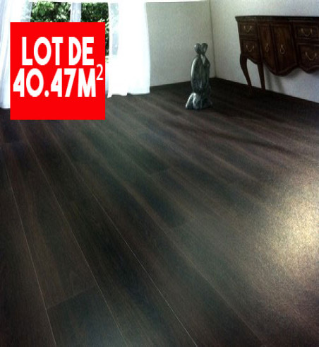 Sol Stratifié Chêne Fumé Foncé Authentic - Lot de 40,47m² - Accueil - Over Parquet