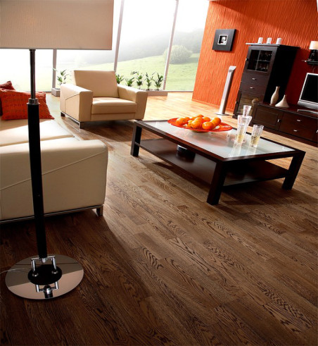 Chêne Massif Authentique Verni Carbonisé - Lot 2,82m² - - Over Parquet