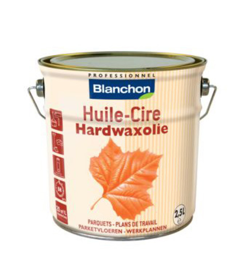 Huile cire gris clair blanchon 2.5l &nbsp;rendement: 20m²/l - Accueil - Over Parquet