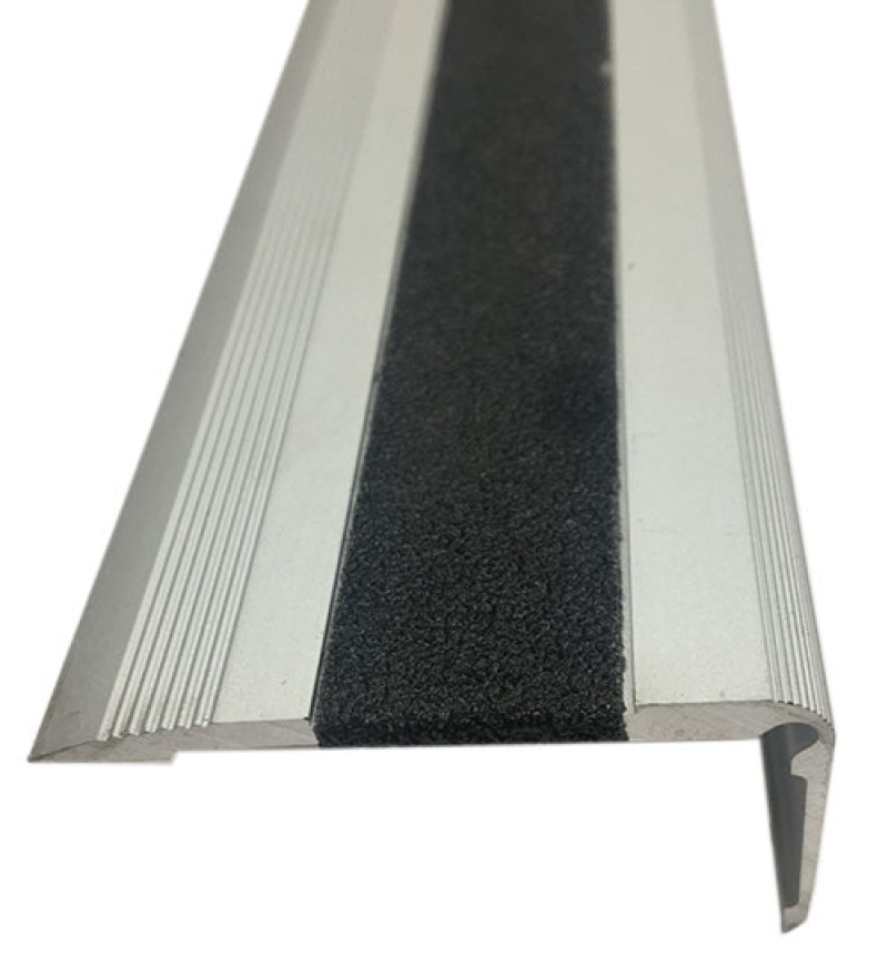 nez de marche alu argente + bande noire 113*52*30 (21680) - Accueil - Over Parquet