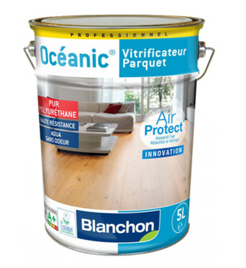 vitrificateur oceanique blanchon 5 litres incolore satinee capacite: 10m²/l - Accueil - Over Parquet