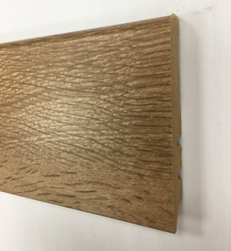 Plinthe MDF finition Chêne Noyer marron glacé - Accueil - Over Parquet