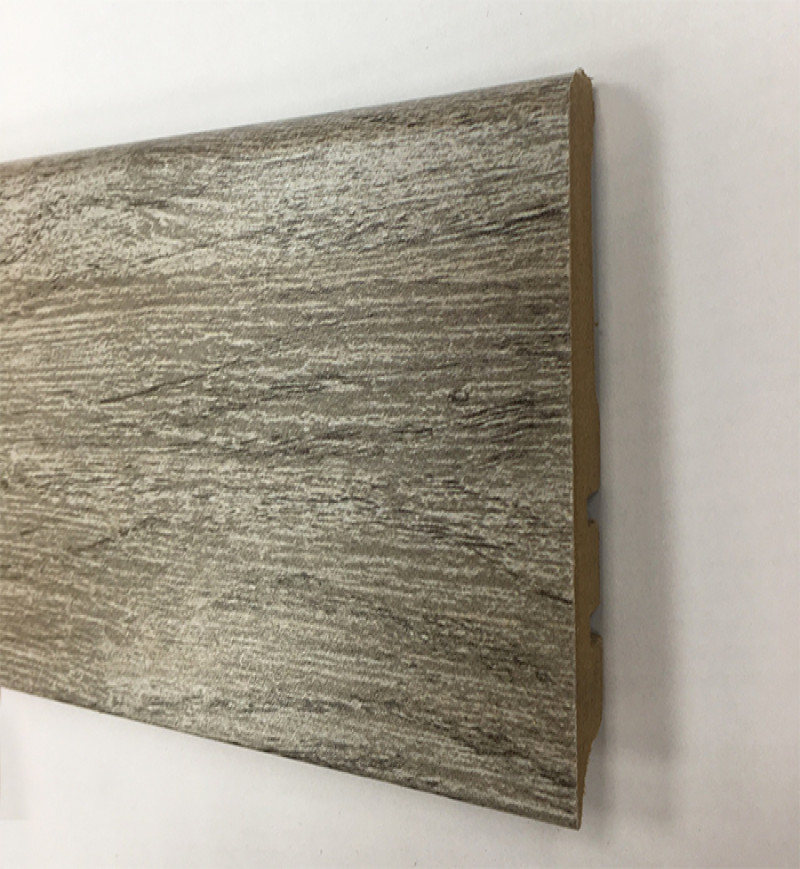 Plinthe Mdf Finition Chêne Gris Titane Argent 80x15 (1040) - Accueil - Over Parquet