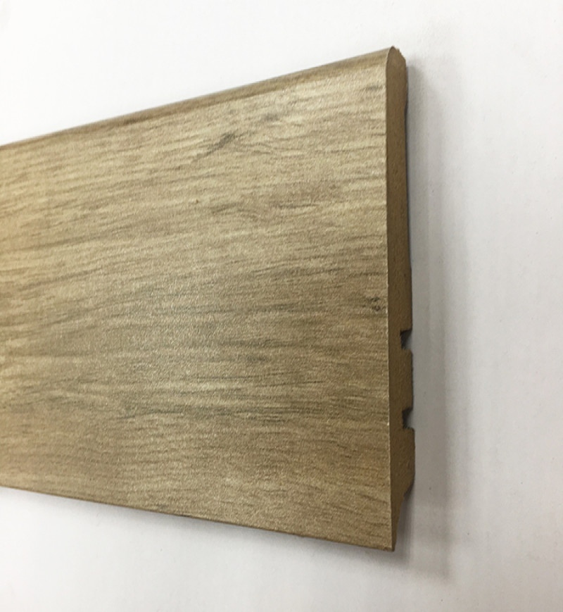 Plinthe Mdf Finition Chêne Gris Vert Madrid 80x15 (1140) - Accueil - Over Parquet