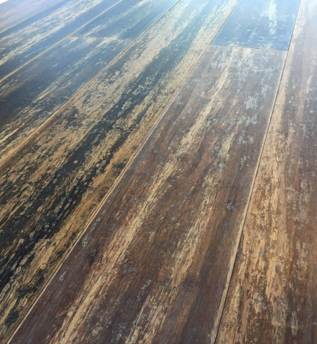 Bambou Massif Verni Wagon Vieilli - Accueil - Over Parquet