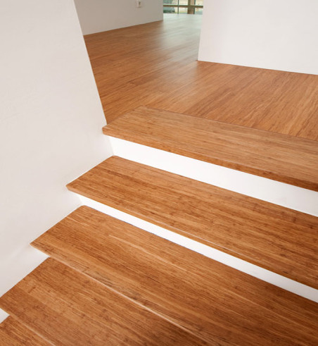 Bambou Massif Verni Vertical Caramel - Accueil - Over Parquet