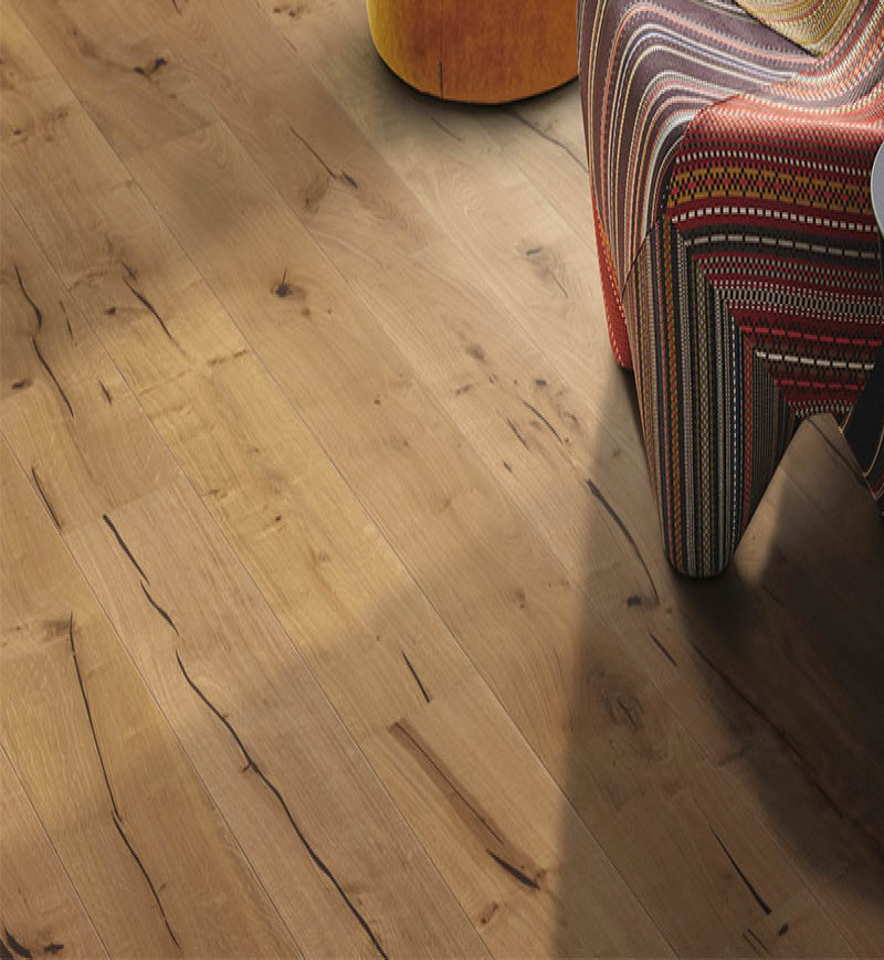 haro parquet 3500 hdf planche large à l ancienne 2v chêne alabama brossé naturalin plus top connect&nbsp;180mm x12mm - certifié pefc - - Over Parquet