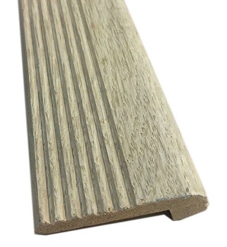 nez de marche chene massif brut rainuré à coller 1m 40*20 (003286) - Accueil - Over Parquet