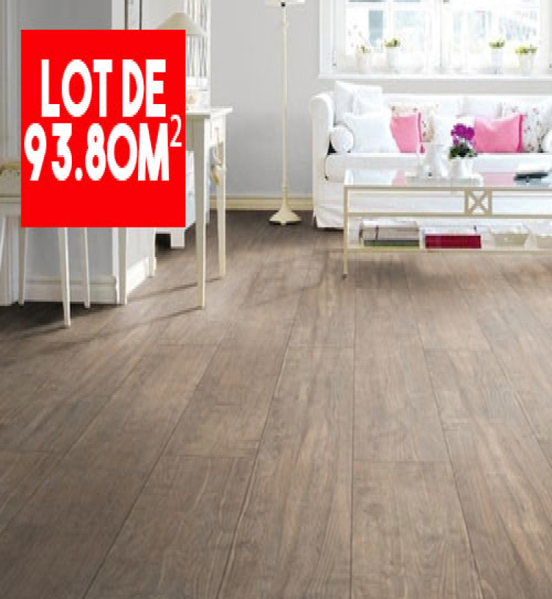 Sol Stratifié Châtaignier Impresso Tramé Mat - Lot de 93,80m² - Accueil - Over Parquet Sol Stratifié Châtaignier Impresso Tramé Mat - Lot de 93,80m² - Accueil - Over Parquet