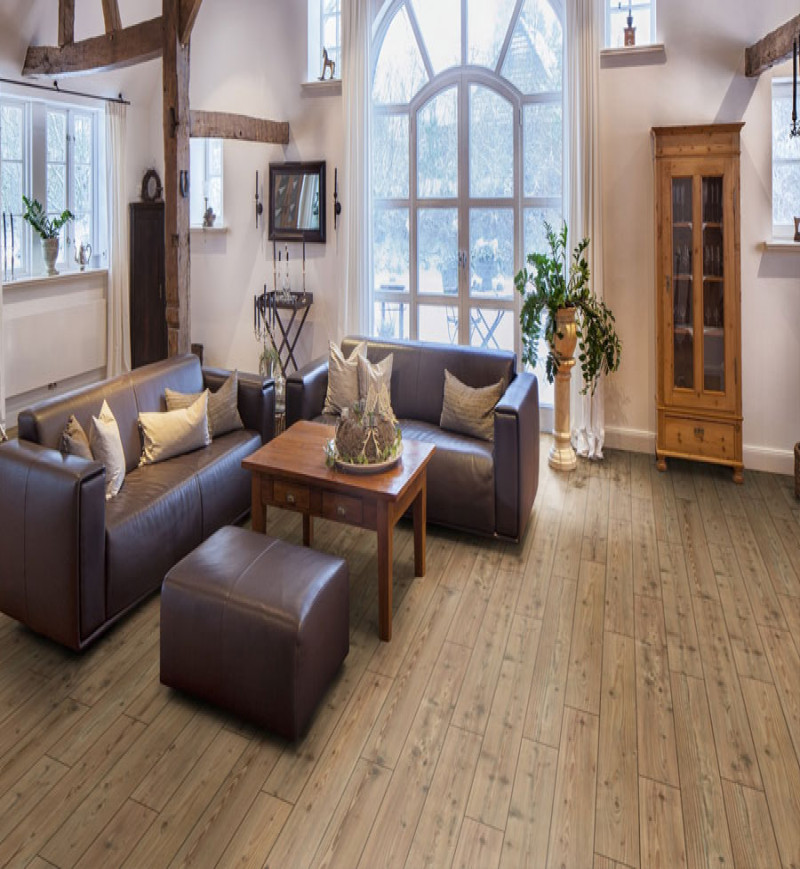 Sol Stratifié Pin Naturel - Accueil - Over Parquet