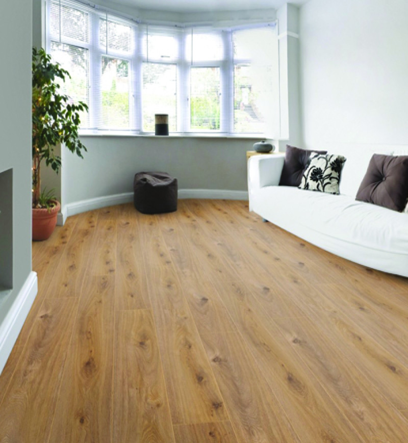 Sol Stratifié Chêne Prestige Clair - Accueil - Over Parquet