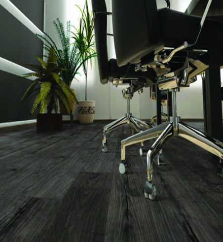 Sol Stratifié Teck Graphit Nostalgie - Accueil - Over Parquet