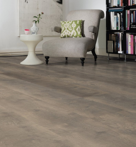 Sol Stratifié Chêne Bergamo Carbon Authentic Soft Top Connect - Lot de 5,36m² - Accueil - Over Parquet