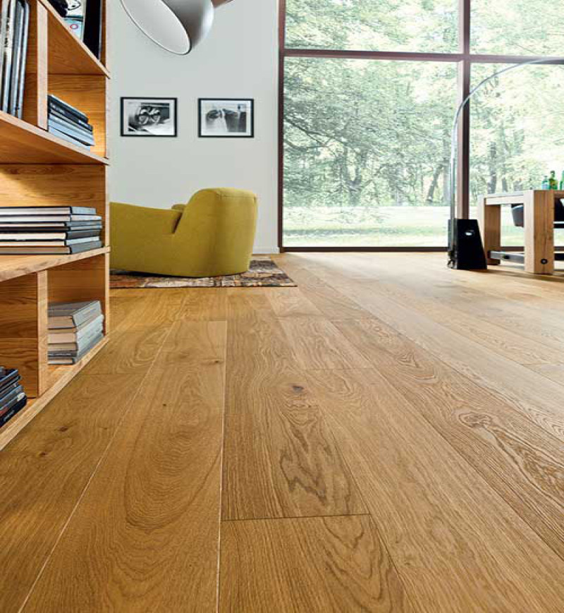 Chêne massif verni brosse rustique maya xxl 160x14x l2100mm&nbsp;&nbsp;- go-4 - certifié fsc 100 % - Accueil - Over Parquet