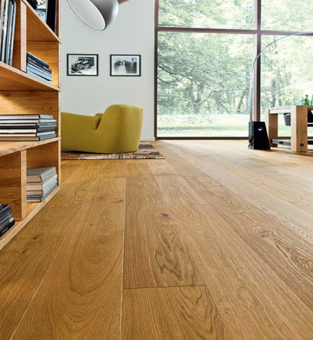 Chêne massif verni brosse rustique maya xxl 160x14x l2100mm&nbsp;&nbsp;- go-4 - certifié fsc 100 % - Accueil - Over Parquet