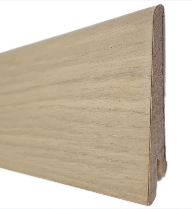 plinthe plaquee bois chene huile invisible /blanchi 80x15x2500 dinachoc p812&nbsp; - certifié pefc 70% - Accueil - Over Parquet