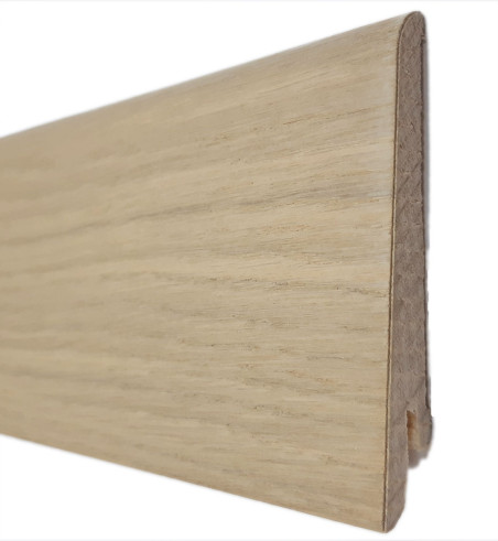 plinthe plaquee bois chene huile invisible /blanchi 80x15x2500 dinachoc p812&nbsp; - certifié pefc 70% - Accueil - Over Parquet