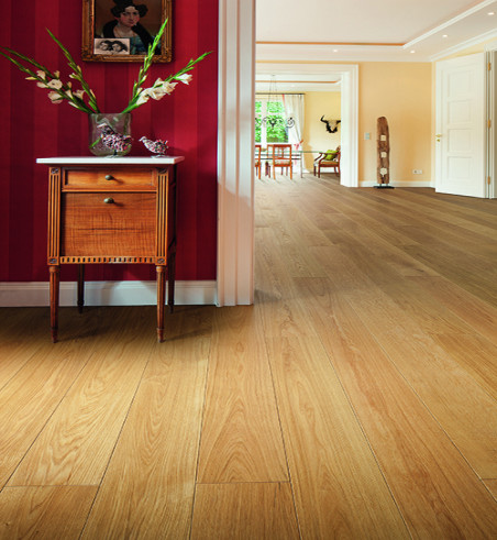 Chêne Massif Verni Brossé Select - Accueil - Over Parquet