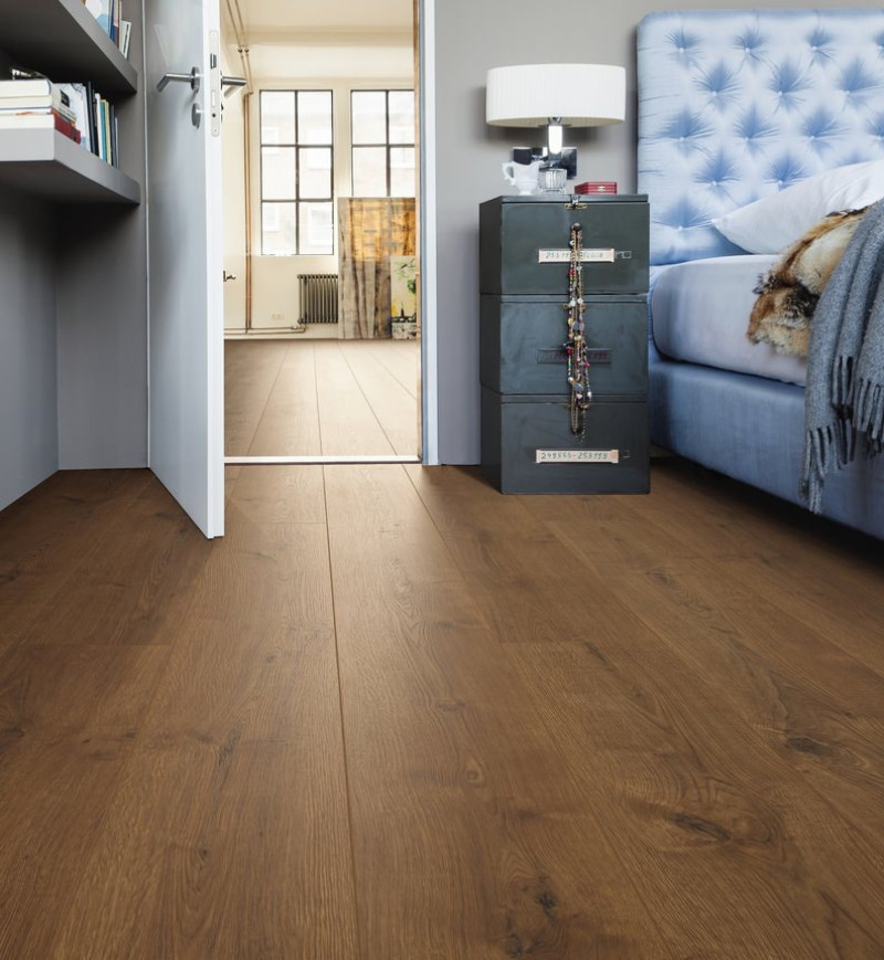Sol Stratifié Chêne Portland Fumé Top Connect - Lot de 5,36m² - Parquet Sol Stratifié - Over Parquet Sol Stratifié Chêne Portland Fumé Top Connect - Lot de 5,36m² - Parquet Sol Stratifié - Over Parquet