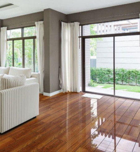 Sol Stratifié Merbau Extra Brillant - Accueil - Over Parquet