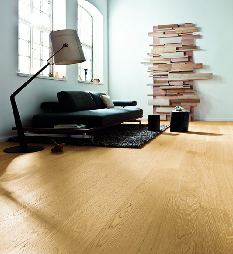 chene massif&nbsp;verni brosse surchoix naturel 140x14mm lv - certifié fsc 100 % - Accueil - Over Parquet