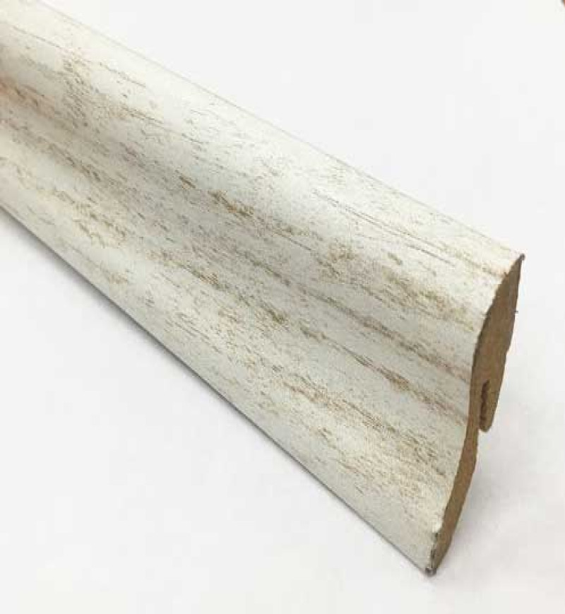 Plinthe Mdf Canyon Blanc 40x22x2400 - Accueil - Over Parquet