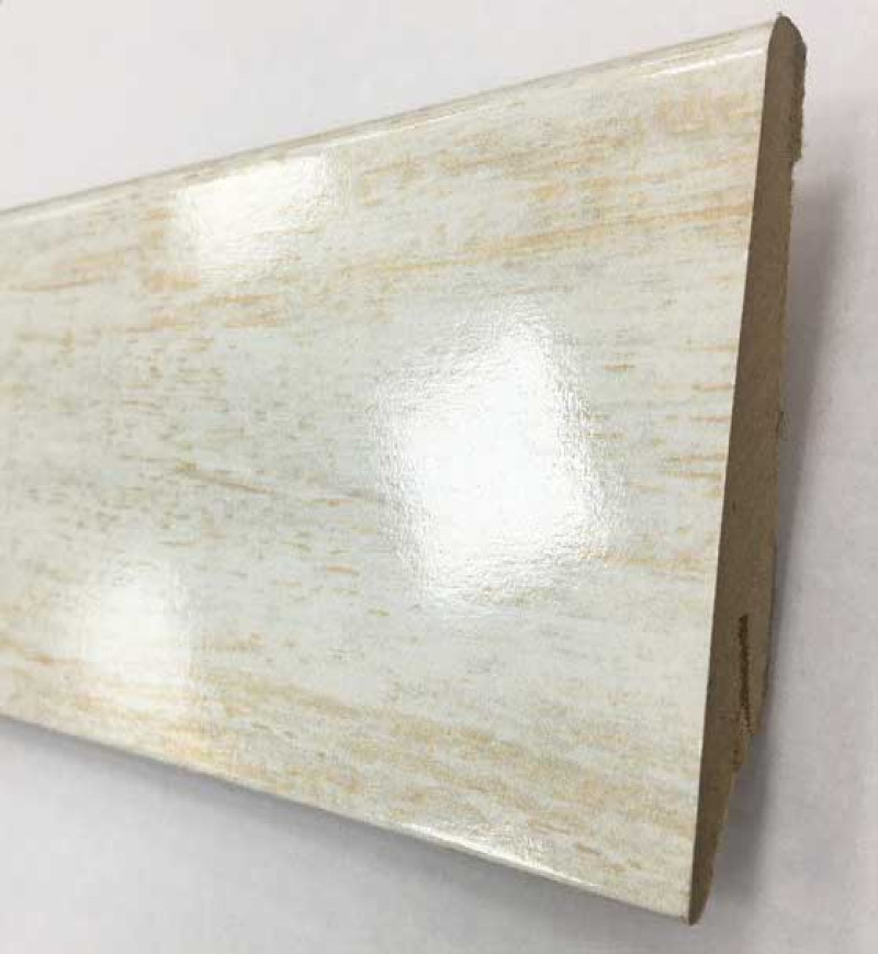 Plinthe Mdf Glamour Aragon Blanc 80x19x2400 - Accueil - Over Parquet