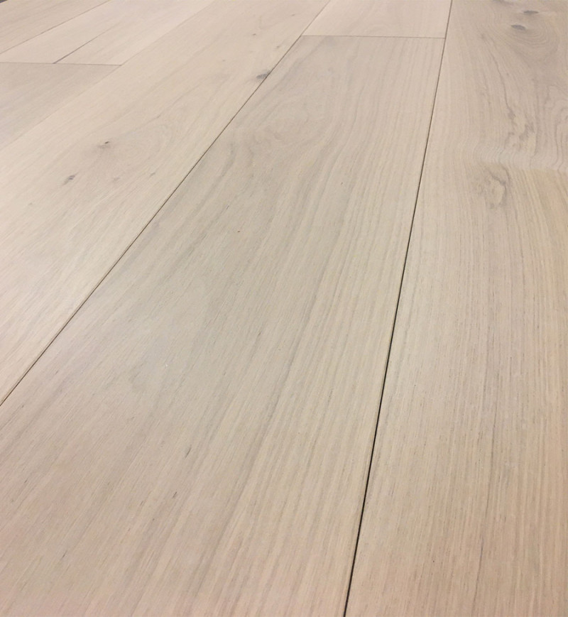 Chêne Contrecollé Verni Brossé Rustique Lisboa Invisible - Accueil - Over Parquet