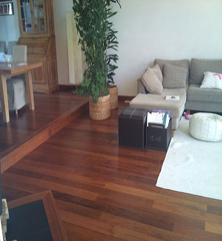 Merbau massif huile glow 120x15mm&nbsp; 450-1200mm go-4 - Accueil - Over Parquet