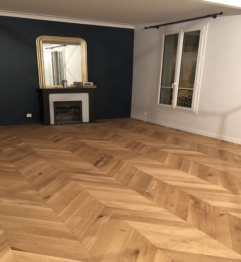 Point de Hongrie Massif Chêne Verni Brossé Rustique Bourgeois - Point de Hongrie - Over Parquet Point de Hongrie Massif Chêne Verni Brossé Rustique Bourgeois - Point de Hongrie - Over Parquet