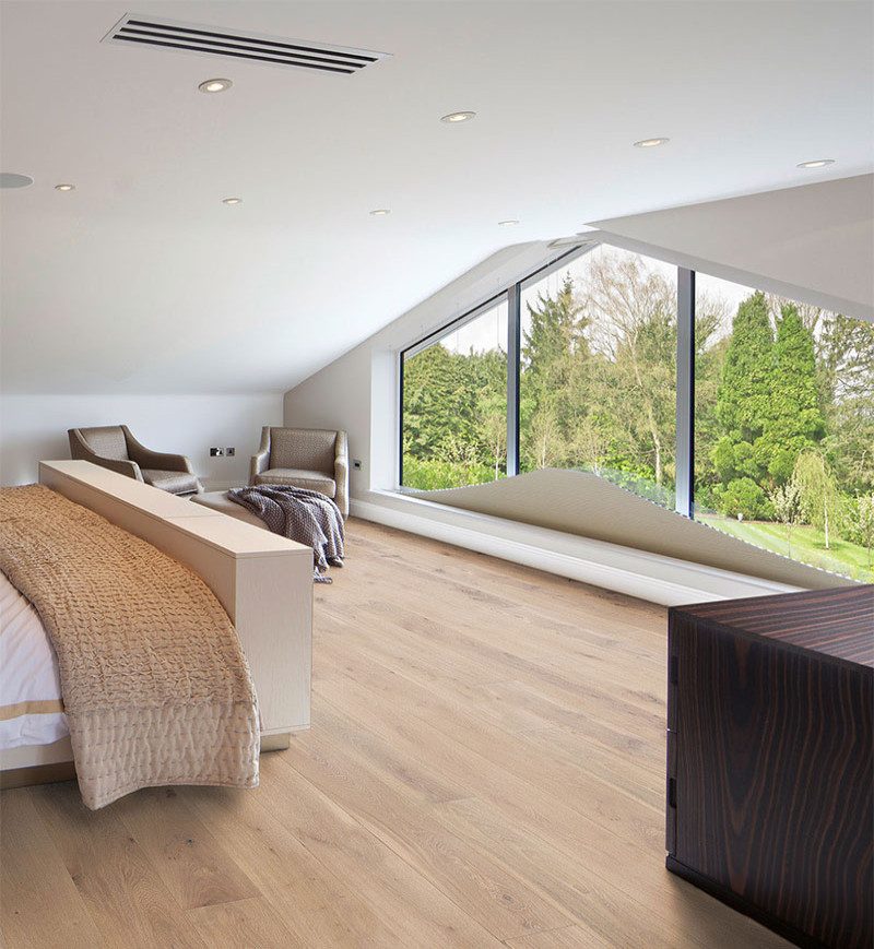 chêne massif verni brosse classic aspect bois brut 160x14x2100mm - certifié fsc 100 % - Accueil - Over Parquet