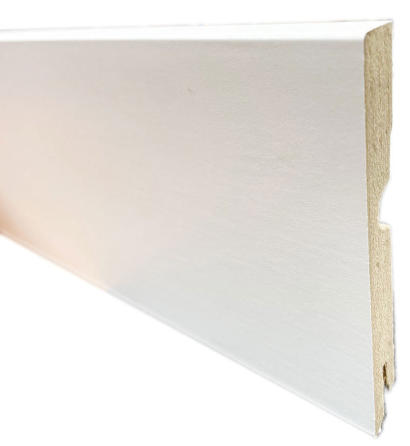 plinthe mdf blanc 80x15x2400mm dinachoc bords carres - certifié pefc 70% - Accueil - Over Parquet