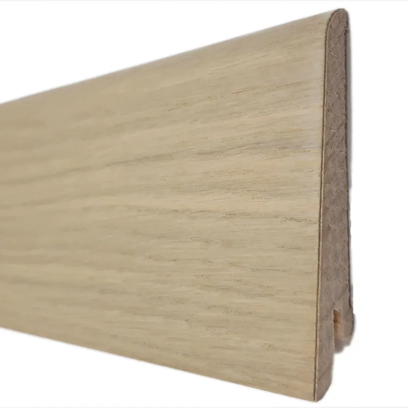 plinthe plaquee bois chene huile invisible /blanchi 80x15x2500 dinachoc p812  - certifié pefc 70% - Accueil - Over Parquet