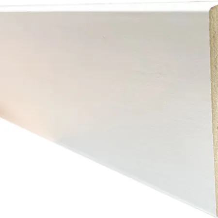 Plinthe MDF blanc Dinachoc bords carrés - Accueil - Over Parquet