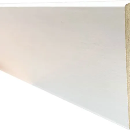 plinthe mdf blanc 80x15x2400mm dinachoc bords carres - certifié pefc 70% - Accueil - Over Parquet