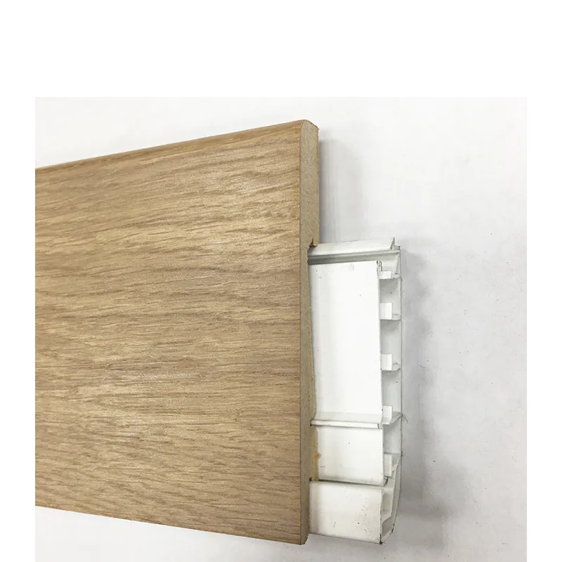 Plinthe Électrique avec Goulotte Placage Chêne Brut - Accueil - Over Parquet Plinthe Électrique avec Goulotte Placage Chêne Brut - Accueil - Over Parquet