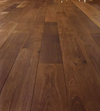 Chêne Massif Verni Armagnac Mat Rustique - 130mm x 14mm x 300 à 1800mm