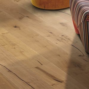 HARO PARQUET 3500 HDF Planche large à l'ancienne 2V Chêne Alabama brossé naturaLin plus Top Connect 180mm x12mm - Certifié PEFC 70% - LOT DE 4.76M²