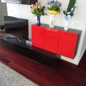 KEMPAS MASSIF VERNI TEINTE AUBERGINE 90mm x15mm FIXE L1000/1100mm LOT DE 37.79M²