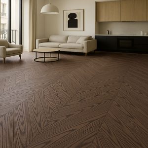 POINT DE HONGRIE BAMBOU ESPRIT CHENE GRIS ARDOISE